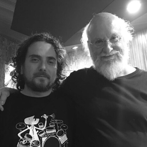 Διονύσης Σαββόπουλος και Στάθης Δρογώσης | Στο στούντιο Σιέρα, τον Νοέμβριο του 2017, για το τραγούδι «Λουλούδια στον γκρεμό»