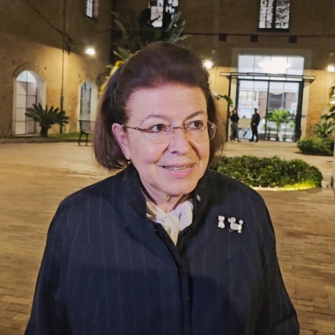 Η Υπουργός Πολιτισμού Λίνα Μενδώνη 