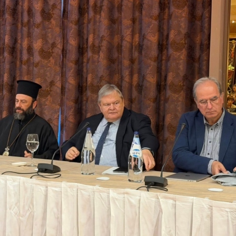 Ο Ευάγγελος Βενιζέλος στη Ρόδο, προσκεκλημένος ομιλητής του Οικουμενικού Πατριαρχείου  