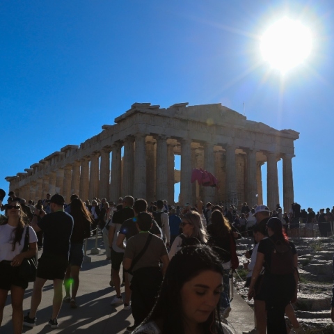 ακροπολη, τουριστες