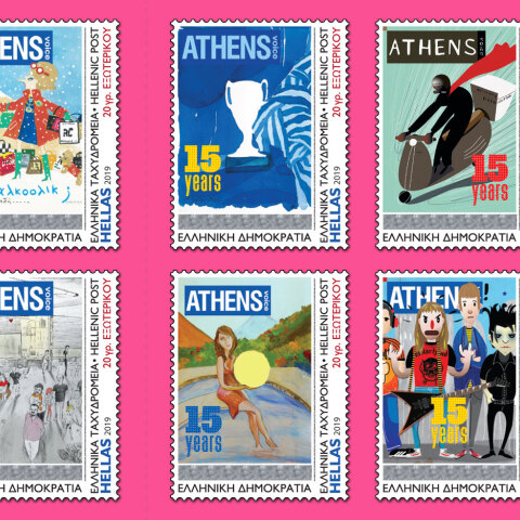 Το 2019, όταν η ATHENS VOICE έκλεινε τα 15 της χρόνια, για πρώτη φορά στην ιστορία του ελληνικού Τύπου, τυπώθηκαν από τα Ελληνικά Ταχυδρομεία γραμματόσημα με τα εξώφυλλα της AΤHENS VOICE | Οι καλλιτέχνες των οποίων τα έργα επελέγησαν ήταν οι: Διαμαντής Αϊδίνης, Sotos Anagnos, Κωνσταντίνος Βήτα, Κωνσταντίνος Κακανιάς, Γιάννης Κουρούδης, Αντώνης Κυριακούλης, Βαγγέλης Περρής, Φώτης Πεχλιβανίδης, Μανώλης Χάρος και Αλέξανδρος Ψυχούλης