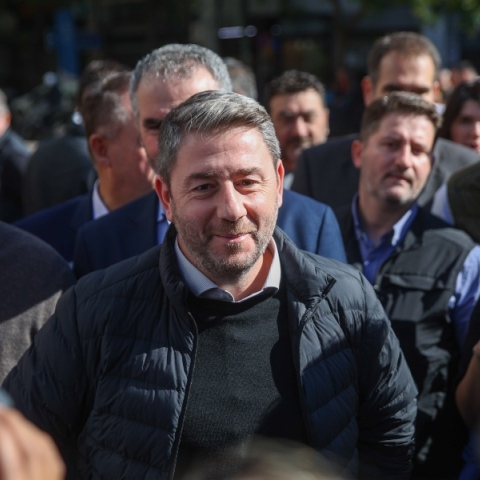 Ο πρόεδρος του ΠΑΣΟΚ, Νίκος Ανδρουλάκης