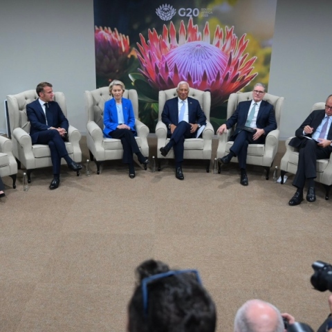 Η ομάδα της G7 και Ευρωπαίοι ηγέτες συναντήθηκαν στο περιθώριο της Συνόδου της G20 στο Γιοχάνεσμπουργκ 