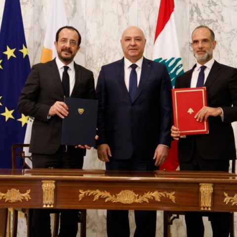 Κύπρος: Υπογραφή οριοθέτησης ΑΟΖ και συμφωνία ηλεκτρικής διασύνδεσης με Λίβανο