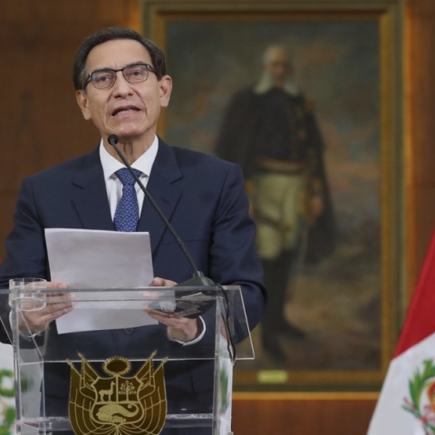 Ο πρώην πρόεδρος του Περού, Μαρτίν Βισκάρα