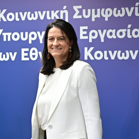 Η υπουργός Εργασίας και Κοινωνικής Ασφάλισης, Νίκη Κεραμέως 