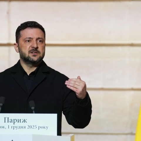 Ο Ουκρανός πρόεδρος, Βολοντίμιρ Ζελένσκι