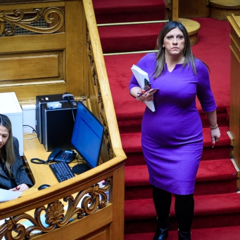 Η πρόεδρος της Πλεύσης Ελευθερίας, Ζωή Κωνσταντοπούλου