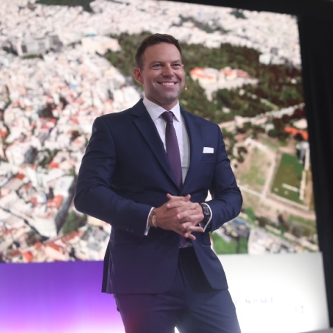 Ο πρόεδρος του Κινήματος Δημοκρατίας, Στέφανος Κασσελάκης 