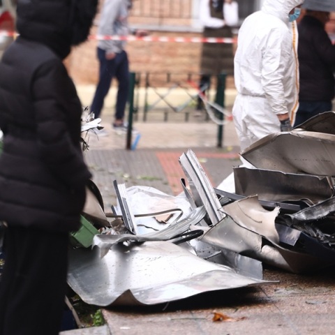 Εύοσμος: Καρέ-καρέ η ισχυρή έκρηξη στην τράπεζα που συγκλόνισε την περιοχή