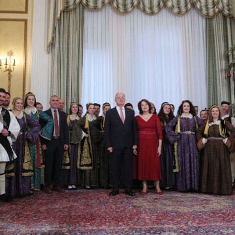 Ο Πρόεδρος της Δημοκρατίας Κωνσταντίνος Αν. Τασούλας στο Προεδρικό Μέγαρο 