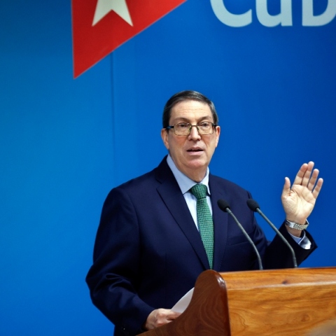 Ο υπουργός Εξωτερικών της Κούβας, Μπρούνο Ροντρίγκες 