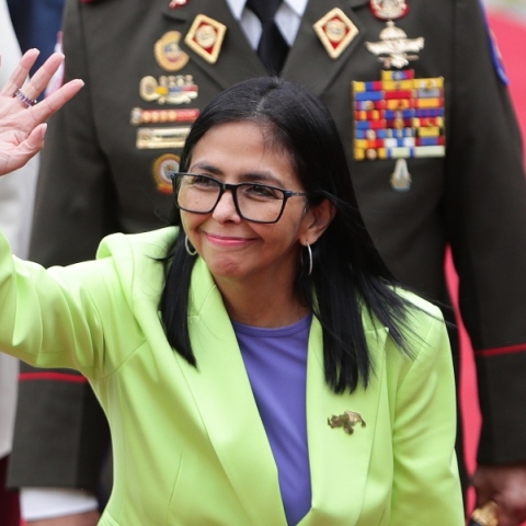 Η προσωρινή πρόεδρος της Βενεζουέλας, Ντέλσι Ροντρίγκες 