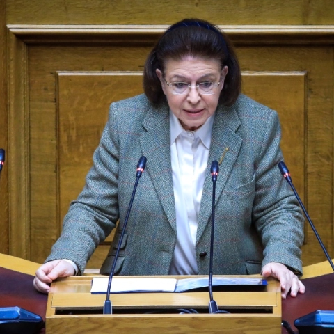 Η Υπουργός Πολιτισμού Λίνα Μενδώνη