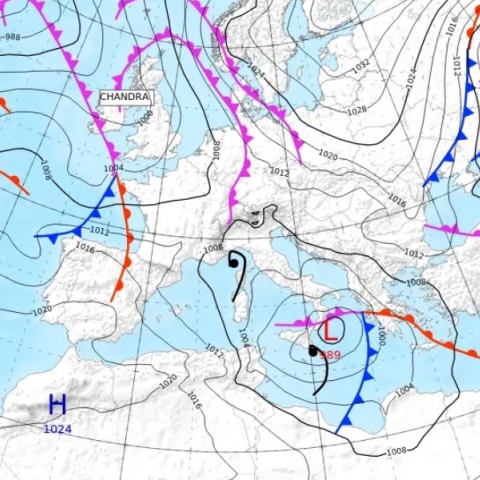 μετεωρολογικός χαρτης