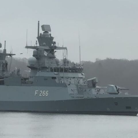 H γερμανική κορβέτα Έμντεν, όπου συνέβη η δολιοφθορά