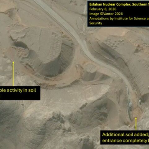 Αεροφωτογραφία από τον πυρηνικό σταθμό του Ισφαχάν 