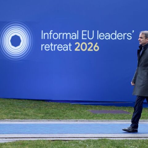 Ο Κυριάκος Μητσοτάκης στην έκτακτη σύνοδο κορυφής