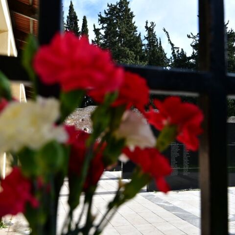 Λουλούδια στο σκοπευτήριο της Καισαριανής