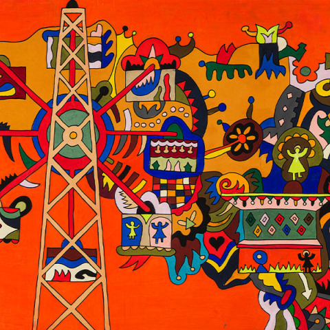 Αλέξης Ακριθάκης, "Λούνα Παρκ" (λεπτομέρεια)