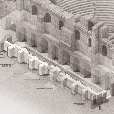 Η πρόταση αναστήλωσης της σκηνής του Ηρωδείου