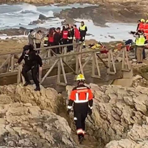Η γέφυρα που κατέρρευσε στην παραλία του Σανταντέρ