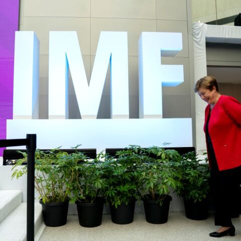 Η πρόεδρος του ΔΝΤ. Κρισταλίνα Γκεοργκίεβα