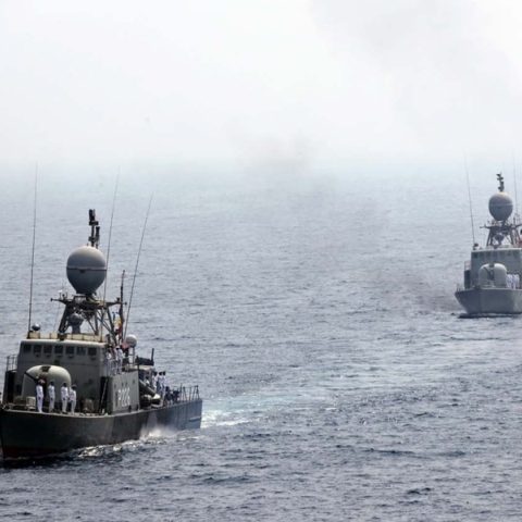 Ιρανικά σκάφη κατά τη διάρκεια άσκησης στον Περσικό Κόλπο