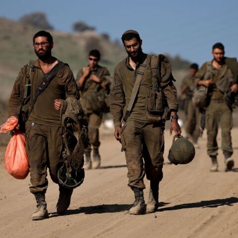 Ισραηλινοί στρατιώτες στα σύνορα Ισραήλ- Λιβάνου