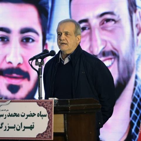 Ο πρόεδρος του Ιράν Μασούντ Πεζεσκιάν 