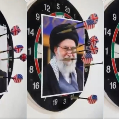 Ο Νετανιάχου παίζει «βελάκια» με τα πρόσωπα των Σινουάρ, Νασράλα και Χαμενεΐ – Βίντεο