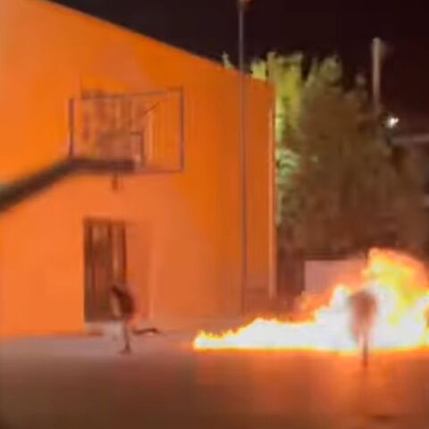 Η στιγμή της έκρηξης στο σχολείο του Ηρακλείου