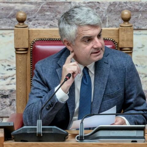 O αντιπρόεδρος της Βουλής Οδυσσέας Κωνσταντινόπουλος