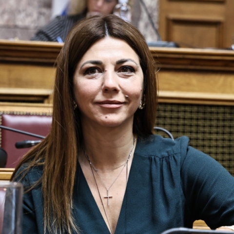 Η υπουργός Παιδείας, Σοφία Ζαχαράκη 