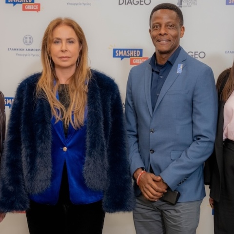 Από αριστερά προς τα δεξιά: Έφη Μπούρα, Διευθύντρια Εταιρικών Σχέσεων Diageo Hellas, Δρ. Φωτεινή Κουλούρη, Προϊσταμένη Γενικής Διεύθυνσης Δημόσιας Υγείας και Ποιότητας Ζωής του Υπουργείου Υγείας, Christopher Gitau, Γενικός Διευθυντής, Diageo Hellas, Μαριαλένα Κουνή, Νομική Σύμβουλος, Diageo Hellas