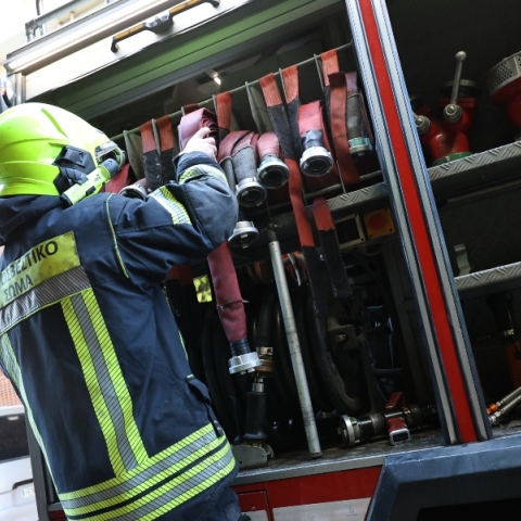 Καλλιθέα: Πυροσβέστες διέσωσαν από φωτιά ηλικιωμένη και τέσσερα σκυλιά 