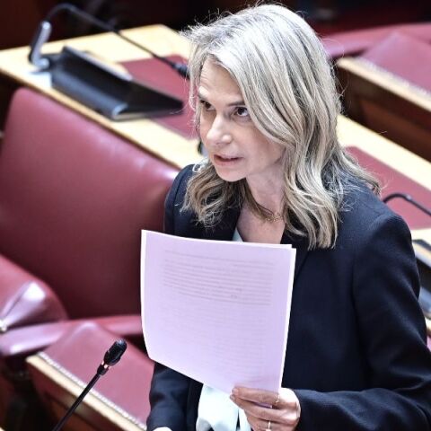 Η Μιλένα Αποστολάκη στη Βουλή