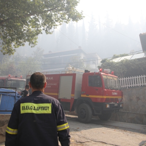 Θεσσαλονίκη: Ήχησε νέο 112 για τη φωτιά στο Δερβένι 