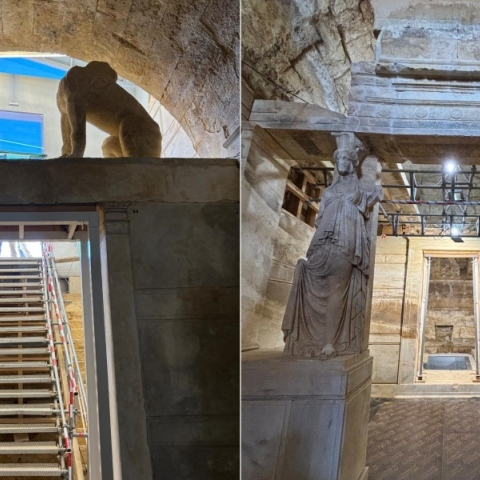 Μενδώνη: Με γοργούς ρυθμούς εξελίσσονται οι εργασίες στον Τύμβο Καστά, στην Αμφίπολη