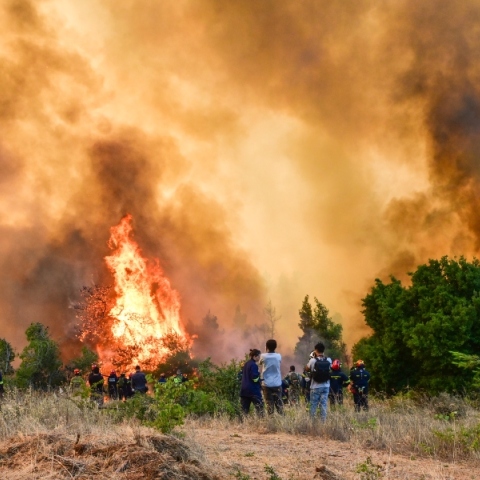 Από βραχυκύκλωμα γεννήτριας ηλεκτρικού ρεύματος ξεκίνησε η πυρκαγιά στη Σκύρο