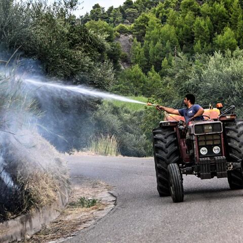 Καλύτερη εικόνα παρουσιάζει η φωτιά στην περιοχή Μουζάκι Ηλείας - Μάχη με τις διάσπαρτες εστίες 