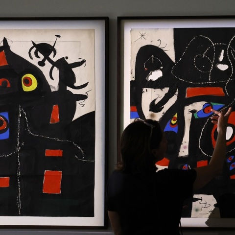 Από την έκθεση «Joan Miro, Majorca: the Atelier of Dreams», Hyacinthe Rigaud Art Museum, Perpignan,  Γαλλία 