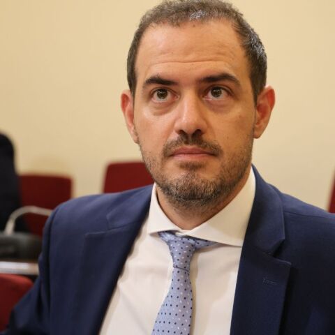 Στο Ιπποκράτειο ο αναπληρωτής υπουργός Μεταφορών Γιώργος Κώτσηρας