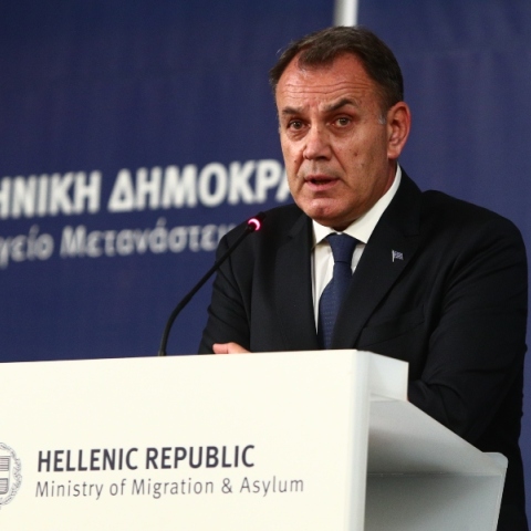 Ο υπουργός Μετανάστευσης και Ασύλου Νίκος Παναγιωτόπουλος 