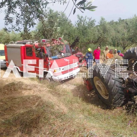 Τραγωδία στην Ηλεία: Νεκρός αγρότης από ανατροπή τρακτέρ - Τραυματίστηκε θανάσιμα στο κεφάλι