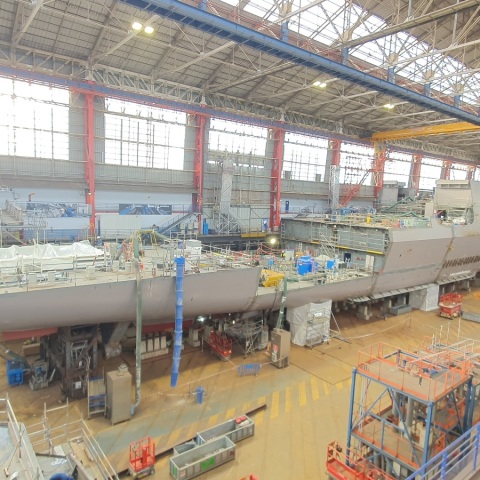 Νέες φωτογραφίες από την ελληνική φρεγάτα Belh@rra που ναυπηγείται στο Λοριάν