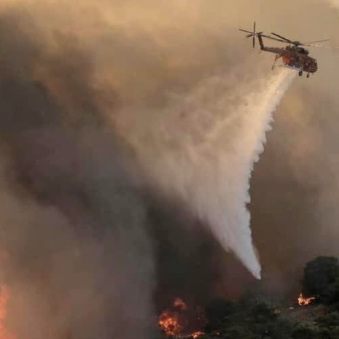Μάχη με τις φλόγες για πέμπτη μέρα στο Φαλακρό Δράμας - Ενισχύονται οι πυροσβεστικές δυνάμεις