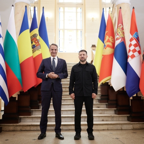 Μητσοτάκης και Ζελένσκι στην Οδησσό για την 4η Σύνοδο Κορυφής Ουκρανίας-ΝΑ Ευρώπης