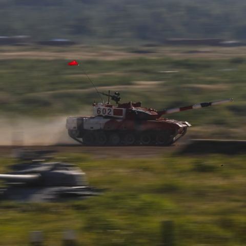 Κινεζικό τανκ σε στρατιωτική άσκηση