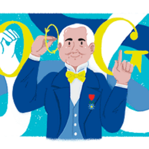 To Google Doodle για τον Ferdinand Berthier